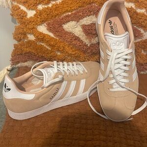 Adidas Gazelle sneakers, NWOT.  Perfect condition.
